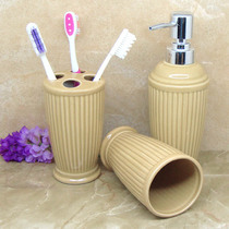 Ceramic bathroom 3-piece set European hand sanitizer bottle creative shower Dew bottle hotel lotion bottle big promotion