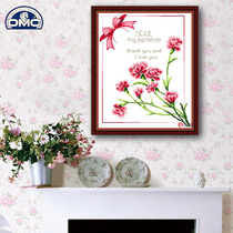 Precision printing French DMC cross stitch kit * carnation (HC0266)
