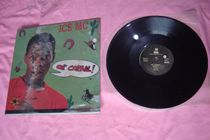 Antique old record player with foreign LP vinyl old records collection of old objects old items audio-visual products