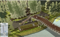 Shandong Tengzhou Jinghe ecological landscape belt scheme design data (native people) Riverside Landscape Design text