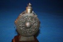 Old foreign trade export 925 silver authentic eight fairy silver pot old silver eight fairy life pot