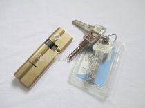 Copper lock cylinder anti-theft door lock cylinder AB key pure copper lock core large door lock double open lock cylinder eccentric 100mm