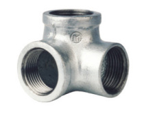 Galvanized right angle tee 3-way elbow rack fittings shelf tee DN15 20 25 32 40 50