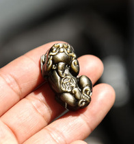 shui yu bing po jin yao shi brave pendant natural obsidian brave pendant necklace back the money