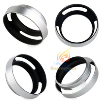 Card micro single camera hood metal hollow cover inclined Hood oblique Hood hollowed out cover 40 5 lens sunshade