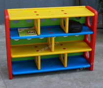 Kindergarten toy cabinet Childrens toy storage rack cabinet Storage cabinet School bag finishing cabinet Kindergarten toy rack