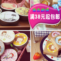 {Paper - For You } Korean stationery peninsula round iron box memory collection 20 sheets of Lomo cards 20 stickers