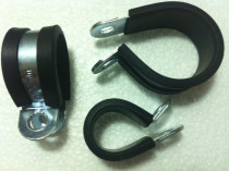 SKM hose fastening clip with rubber clamp shock absorption hoop wire and cable rubber card 6mm --- 67mm