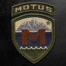OYO Outdoor MOTUS Subdued Standard Patch Shield Armband Velcro Embroidered Chapter 2 Colors