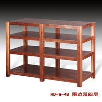 Yinyue Huidian rack W-4B double four-layer solid wood audio rack Audio rack Equipment rack Power amplifier rack cabinet