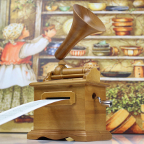 Creative Valentines Day birthday gift girls send girlfriends practical wooden hand paper with DIY phonograph music box