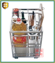 Boutique stainless steel square tube pull basket Kitchen pull basket Multi-function pull basket 400 cabinet