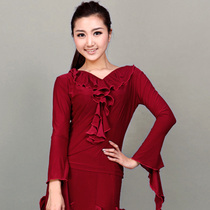 Modern dance dress Latin dance dress Ballroom dance dress National standard dance dress practice dance top LDY0733