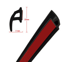 Car modification and sound insulation) P-type sealing strip sealing strip car door sealing strip dust strip 3m
