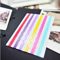 Photo corner post 102 Colorful Corner Sticker DIY album photo corner post-wash photo