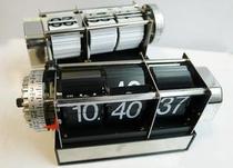 Dynamic page-turning clock creative retro clock automatic page-turning clock display clock gift machinery