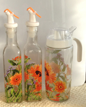 Glass liquid seasoning bottle Kitchen liquid seasoning bottle Table seasoning bottle Leak-proof glass seasoning bottle Olive oil bottle