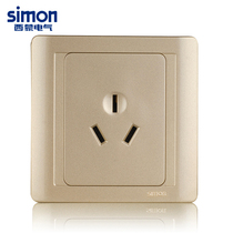 Simon Gold Switch Socket 55 Series Champagne Gold 16A Three Hole Air Conditioning Socket N51681-56