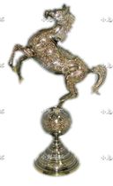 Pakistan bronze European style home ornaments color ball horse bronze horse horse racing 40cm