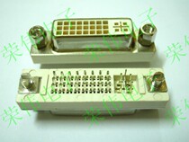 DVI 24 5 female seat straight insert 180 degree welding plate 29p video display interface