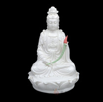 Sitting lotus to Guanyin Bodhisattva Buddha statue ornament Western Three Holy Trends to home accessories Buddha statue