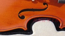 Advanced puzzle violin Handmade violin Boutique violin workshop studio to make violin