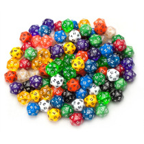 20-face number color dice dice numbers 1-20 childrens arithmetic practice fun game multicolor