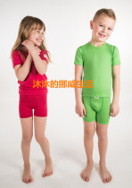Norwegian synchronized century-old brand Janus baby children wool underwear children adult short sleeves