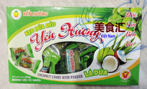 Boxed coconut sugar Yen Huong KEO LA DUA Vietnam coconut milk sugar 250g raw juice flavor sugar