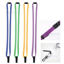 Multifunctional lanyard hanging clip dual-purpose sling high-grade polyester thick breast card lanyard work permit card holder lanyard