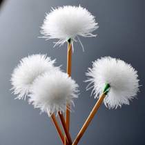 Ear picking ear digging tools Clear water bamboo handle goose feather stick Pure folk handmade fine bamboo goose feather stick ear cleansing massage