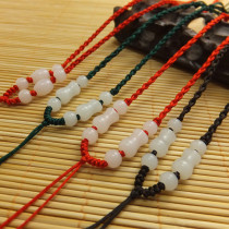 Necklace fashion lanyard jade necklace gold pendant hanging pendant rope weaving (middle change piece