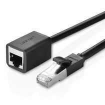 Green union 11283 RJ45 network cable extension cable Category 6 network extender Category 6 pure copper wire 5 meters black