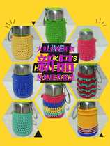 Factory direct sales pure hand-woven 400ml big belly penguin cup holder