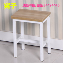 Stool Student desk chair modern simple steel wood stool