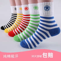 Childrens socks student sports socks socks cotton childrens low-top boat Socks summer and autumn thin cotton anti-odor boneless socks