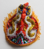 Taoist Tianlong embroidery Taiwan floating embroidery convex hand-made embroidery Guan Gong Xuantian Gods offering of hat gods