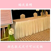 Dessert table outdoor wedding Road supplies welcome area sign-in table mantle cloth table curtain curtain curtain wedding wedding wedding new