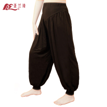 Yoga suit set modal size New Bloomers wide leg sweatpants loose fitness pants dance trousers women