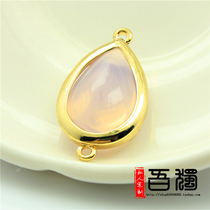 diy accessories crystal bracelet handmade string bead making material double hole connection pendant pendant