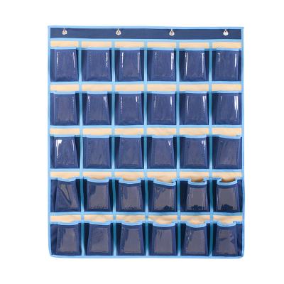 Mobile phone Divine Instrumental Classroom with mobile phone Bag Hanging Wall Class Management Theorator Containing Wall Hanging Wall Shelve Cloth