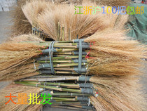 Hot sale wooden handle iron broom handle sorghum Reed flower plastic bamboo broom sanitation household cleaning tools