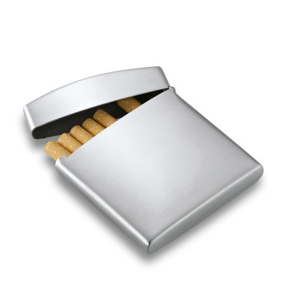 德国modern 新款 cushion 不锈钢翻盖烟盒超薄 时尚男士生日礼物_7折