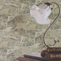 American country retro nostalgic antique world map wallpaper Mediterranean nautical chart bar main background wall wallpaper