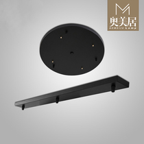 Chandelier ceiling lamp rectangular base large disc decoration ceiling tray round base chassis lamp accessories