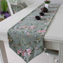Romantic pastoral peony restaurant table flag coffee table cover cloth thick canvas bed and breakfast inn bed flag tail towel pillow customization