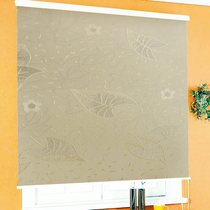 Waterproof thickened printing full shading roller blinds Office bathroom Living room Bathroom pull-bead curtains