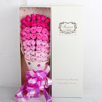 Valentines Day 51 roses soap bouquet soap flower gift box for men and women Birthday gifts Creative gifts girlfriends