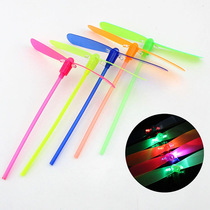 Glowing bamboo dragonfly flash bamboo dragonfly fly fairy toys stall out hot selling glowing flash toys