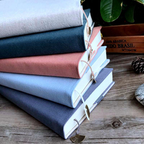 Handmade fabric diy book clothes Hand-made cloth book cover Hand ledger cover solid color cotton and linen notebook book cover can be adjusted